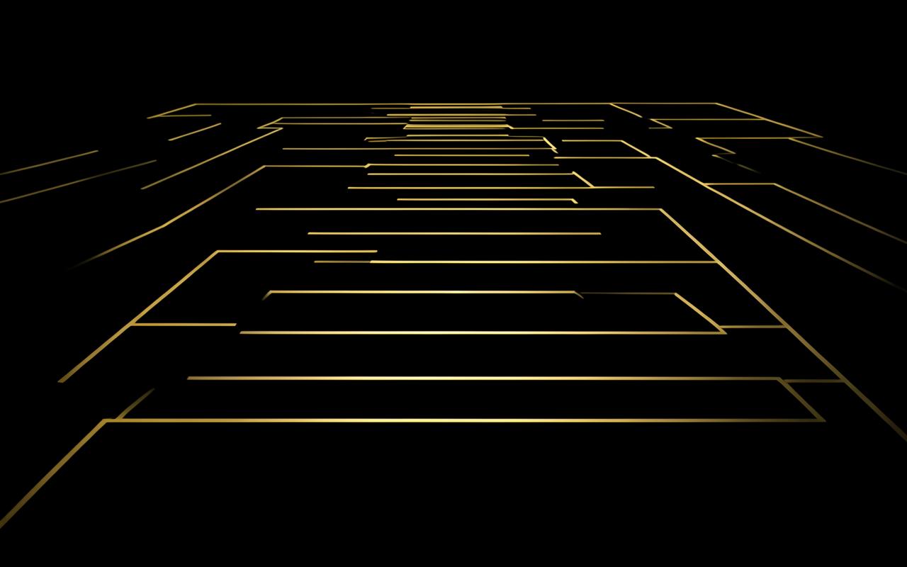 Goldene Linienreihen in Perspektive als Redaktionsplan